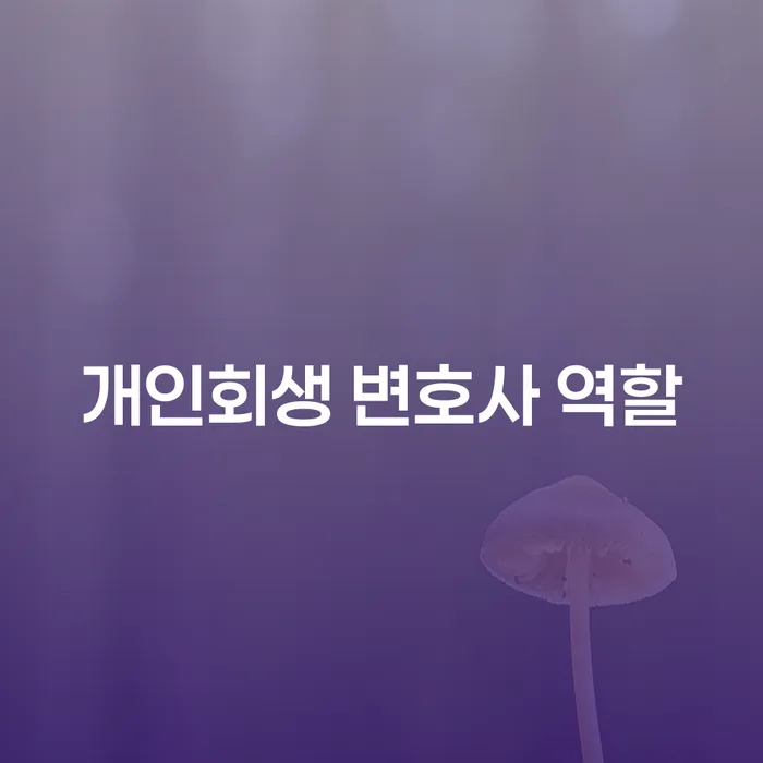 개인회생 변호사 역할은 무엇일까요?