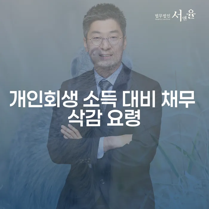 개인회생 소득 대비 채무 삭감 요령, 어떻게 해야 할까요?